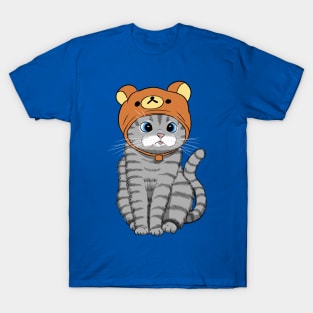 Kitten with teddy hat T-Shirt